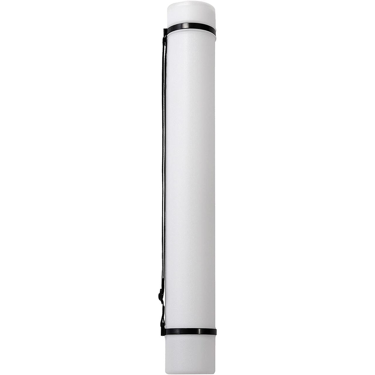 Expandable Poster Tube with Strap for Posters, Documents, Artwork, Blueprint Storage, Carrying Case for Architects, Teachers, Students, Artists (White, 24 to 40 Inches)